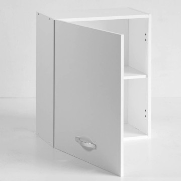 Küchenoberschrank 60x32x72H cm. mit Tür aus weißem Eschenholz