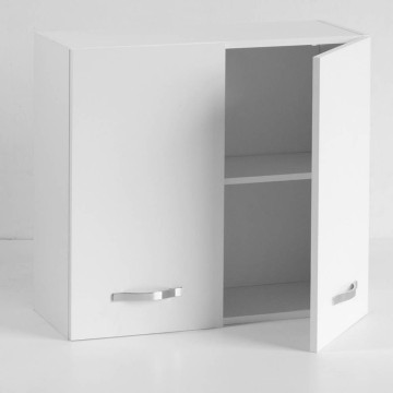 Küchenoberschrank 80x32x72H cm. 2 Türen weiß Esche