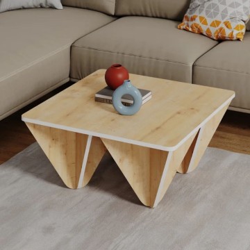 Quadratischer Couchtisch aus Eiche Diamond