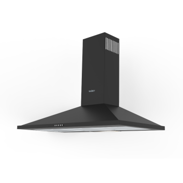 Pyramiden-Dunstabzugshaube 90 cm Eolo 90 schwarz Samet