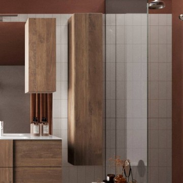 Salemi wandhängende badezimmersäule 26x138h eiche mercure