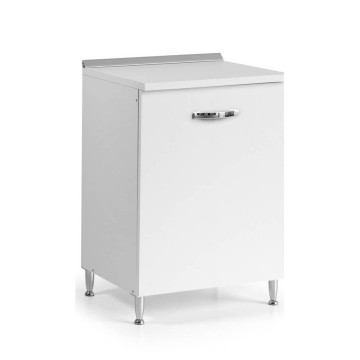 Küchenunterschrank mit Tür 60x50x85H Esche weiß