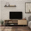 TV-Ständer Stockton Eiche anthrazit