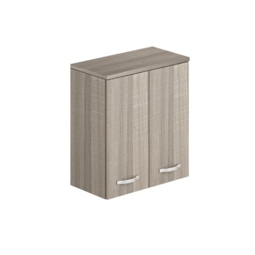 Wäscheschrank zweitürig Bad Wandschrank 71x38x77 Ulme