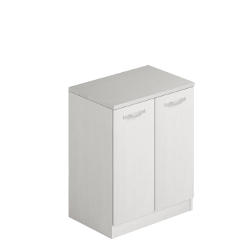 Wäscheschrank Bad mit zwei Türen 71x50x85,5 Esche weiß