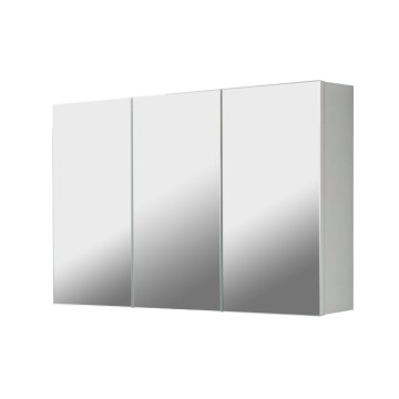 Solo3 weißer Badezimmer-Wandschrank mit 3 Spiegeltüren