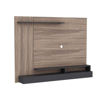 Lawrance 157 Nussbaum anthrazit Detail TV-Wand