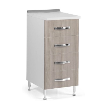 Kommode mit 4 Schubladen 40x50x85H Ulme