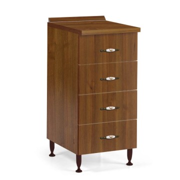 Kommode mit 4 Schubladen 40x50x85H antik Nussbaum