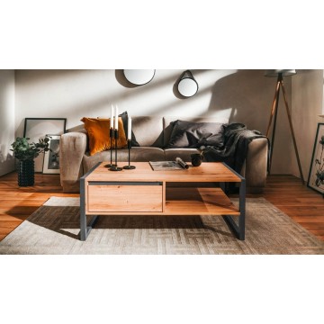 Denver 55 Couchtisch L100xP55XH40 Eiche anthrazit