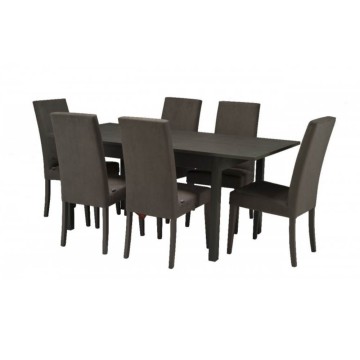 Ausziehtisch FIRENZE 120x80 Eiche grau