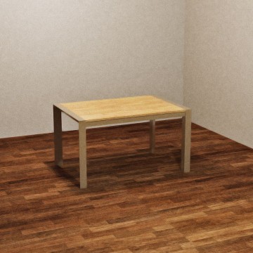 Golia 130x80 rechteckiger Ausziehtisch mit taubengrauem Gestell und shimo Eichenplatte