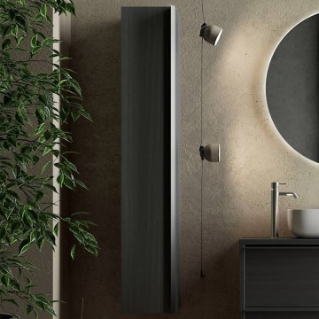 Adam wandhängende badezimmersäule 26x138h schwarz ash