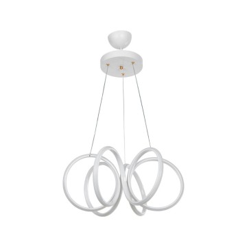 LED-Pendelleuchte Ilya spiralförmig weiß MDL4439