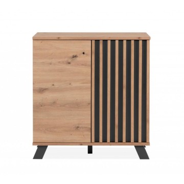 Medan01D Sideboard 2 Türen Eiche anthrazit