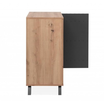 Medan01D Sideboard 2 Türen Eiche anthrazit