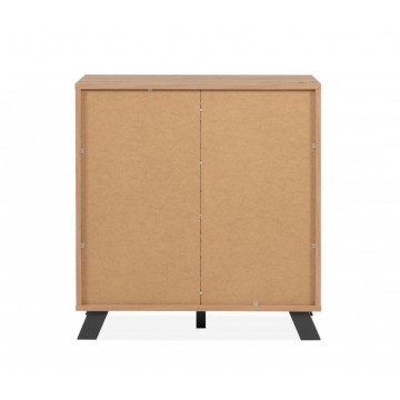 Medan01D Sideboard 2 Türen Eiche anthrazit