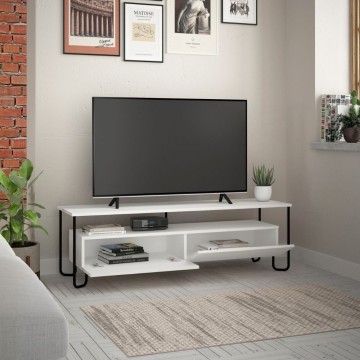 Cornea zweitüriger TV-Ständer weiß