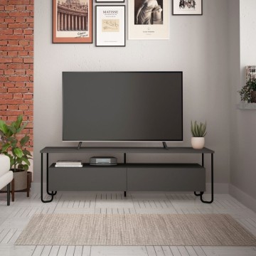 Cornea zweitürige TV-Tür in Anthrazit