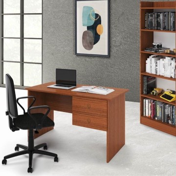 Tiffany Schreibtisch mit zwei Schubladen 119x64x75h cm antik Nussbaum