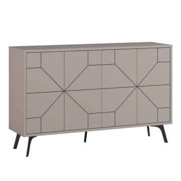 Dune Sideboard 4 Türen taubengrau