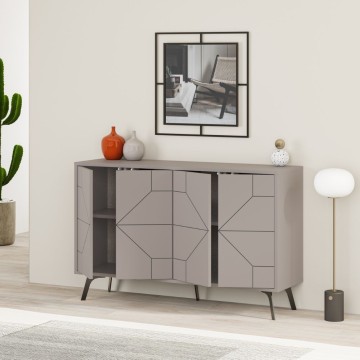 Dune Sideboard 4 Türen taubengrau