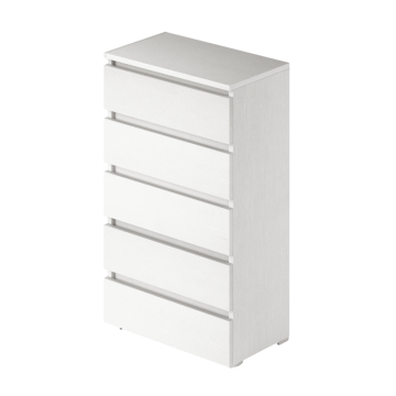 Weißes Eschenholz 5 Schubladen 75x40x127H
