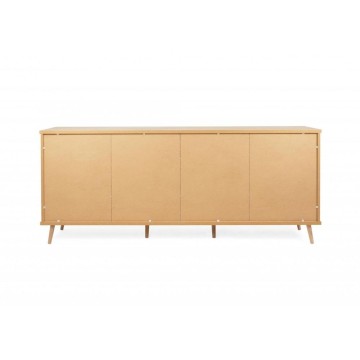 Epik 56 anthrazitgrau Eiche Sideboard 3 Türen offenes Fach