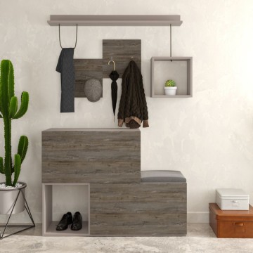 Holdon Schuhschrank in taubengrau dark coffee