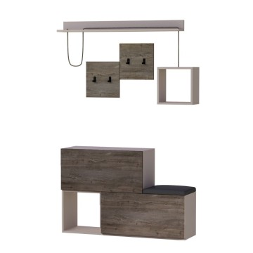 Holdon Schuhschrank in taubengrau dark coffee