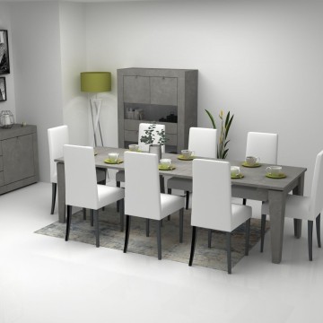 Natronzement 50x90 cm ausziehbarer Konsolentisch