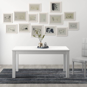 Ausziehtisch Empoli 160x90 weißes Eschenholz