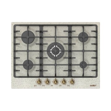 Samet 5-Flammen-Kochfeld 70 cm Hafer Menelao