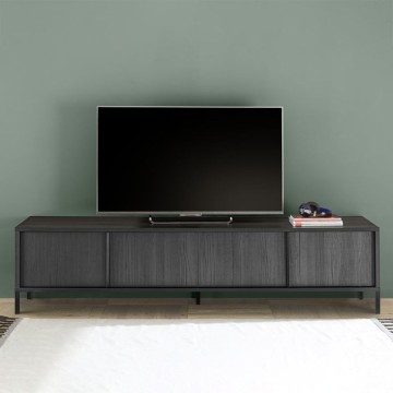 Giugi 4-türiger TV-Ständer schwarz Esche 206x40x51