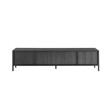 Giugi 4-türiger TV-Ständer schwarz Esche 206x40x51
