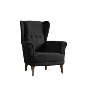Bergere Olive Sessel dunkelgrau Stoff