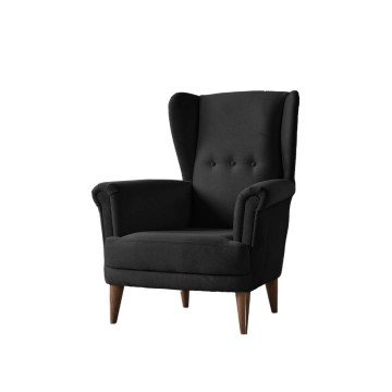 Bergere Olive Sessel dunkelgrau Stoff