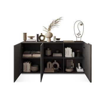 Sideboard Sabry 3 Türen titan eiche mercure