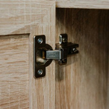Bali 51B Anrichte mit 4 Türen und zwei Schubladen in Weidenoptik