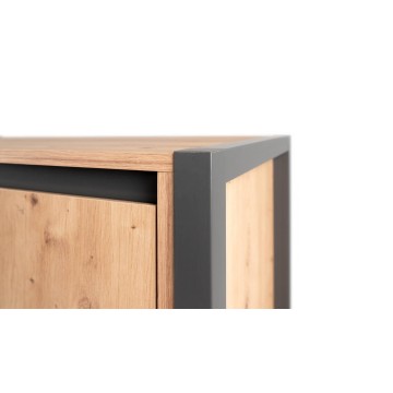 Denver High Sideboard 51 L120XP40XH140 Eiche anthrazit