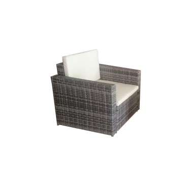 Gartenlounge WRS066G grau rattan