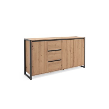 Denver 3 Anrichte 160x40x88H Eiche anthrazit