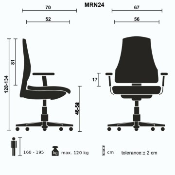Murano Leder Büro Chefsessel