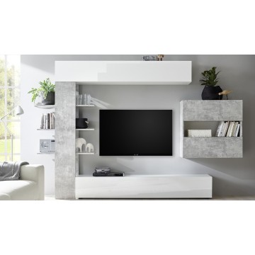 Bücherregal Wand Astrakat beton Farbe