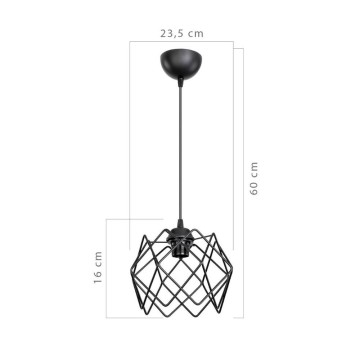 Koza Pendelleuchte MDL3852 Käfig schwarz