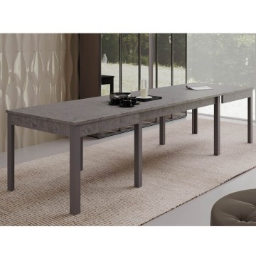 Super4 Tisch 160x90 ausziehbar auf 320 cm Beton