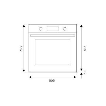 Bertazzoni 76 Liter Elektrobackofen schwarz matt F609HEREKNE Klasse A