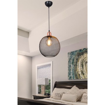 Belin MDL4320 schwarze Pendelleuchte aus perforiertem Metall