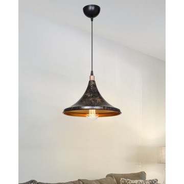 Kalyon Metall Pendelleuchte schwarz gold ASZ1650