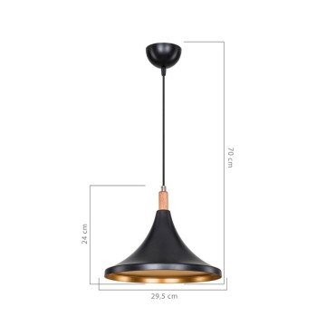 Kano Pendelleuchte schwarz gold ASZ1564